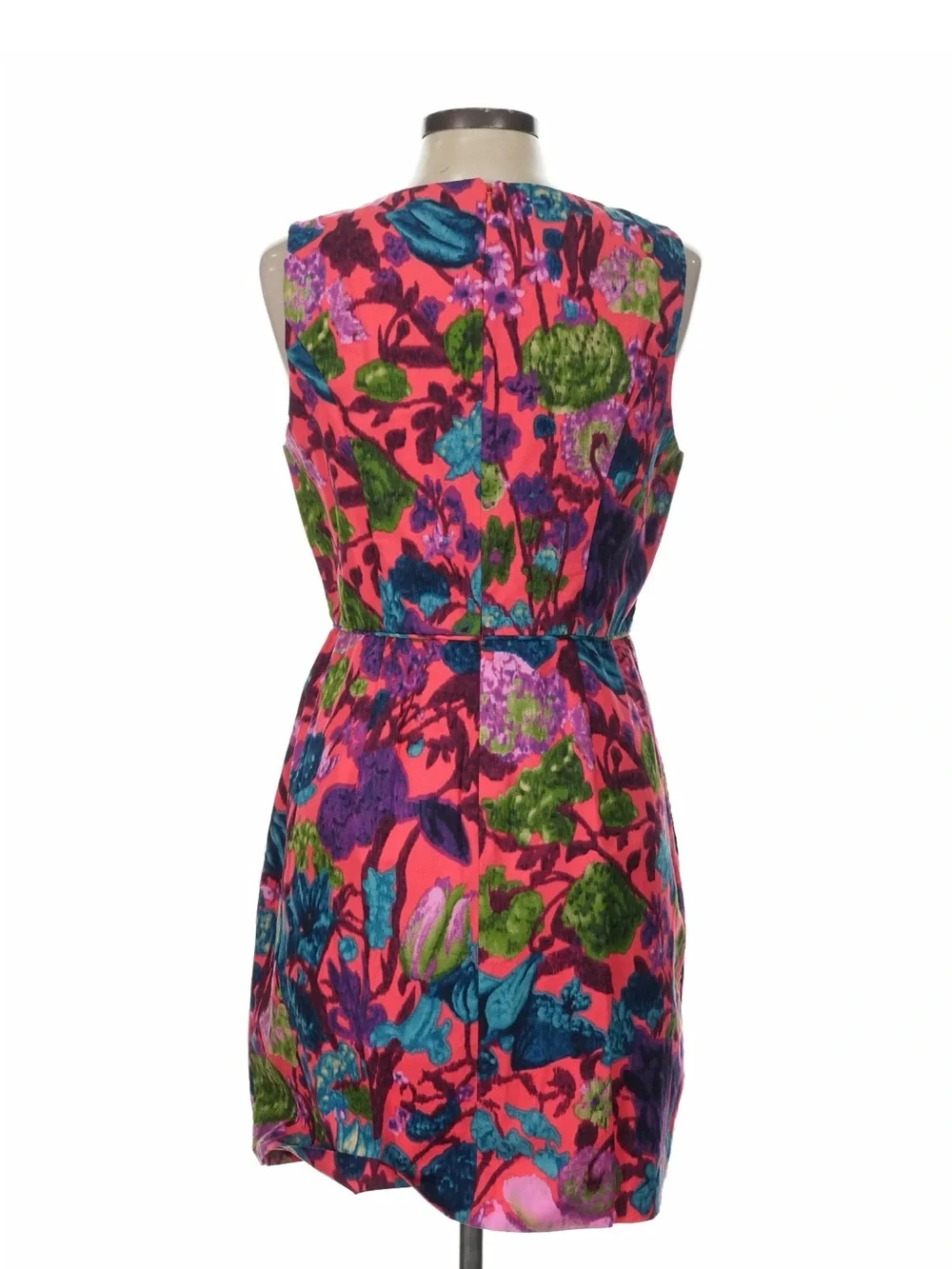J. Crew Pink Floral Sleeveless Sheath Dress